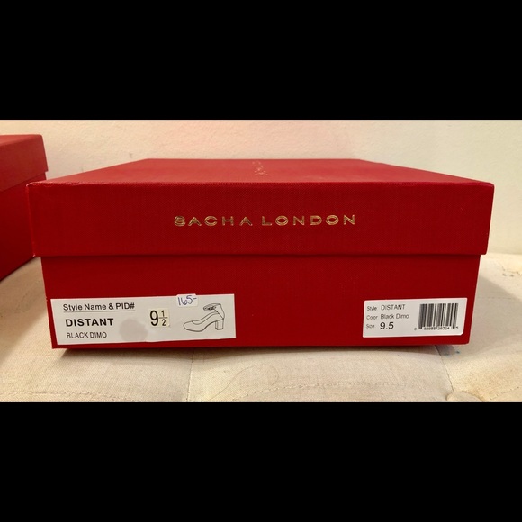 Sacha London Black- distant heel NIB sz10 - Picture 5 of 5